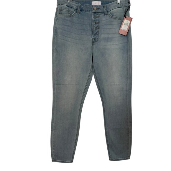 Jen7 By 7 For All Mankind Women's Blue High Waist Skinny Jeans Size 10 - Picture 1 of 5